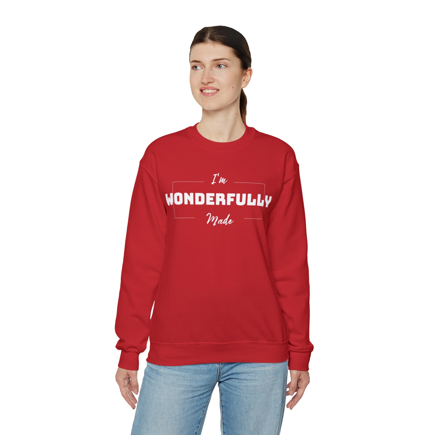 I'M WONDERFULLY MADE Unisex Heavy Blend™ Crewneck Sweatshirt