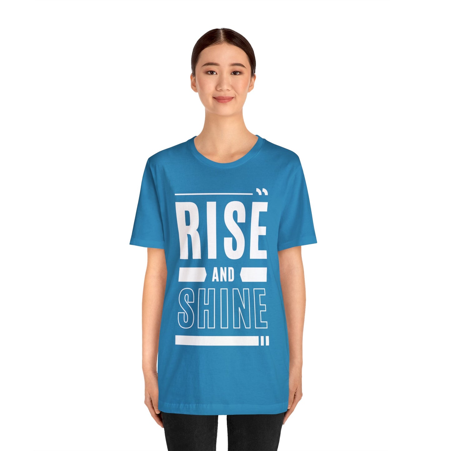 RISE AND SHINE Unisex Jersey Short Sleeve Tee