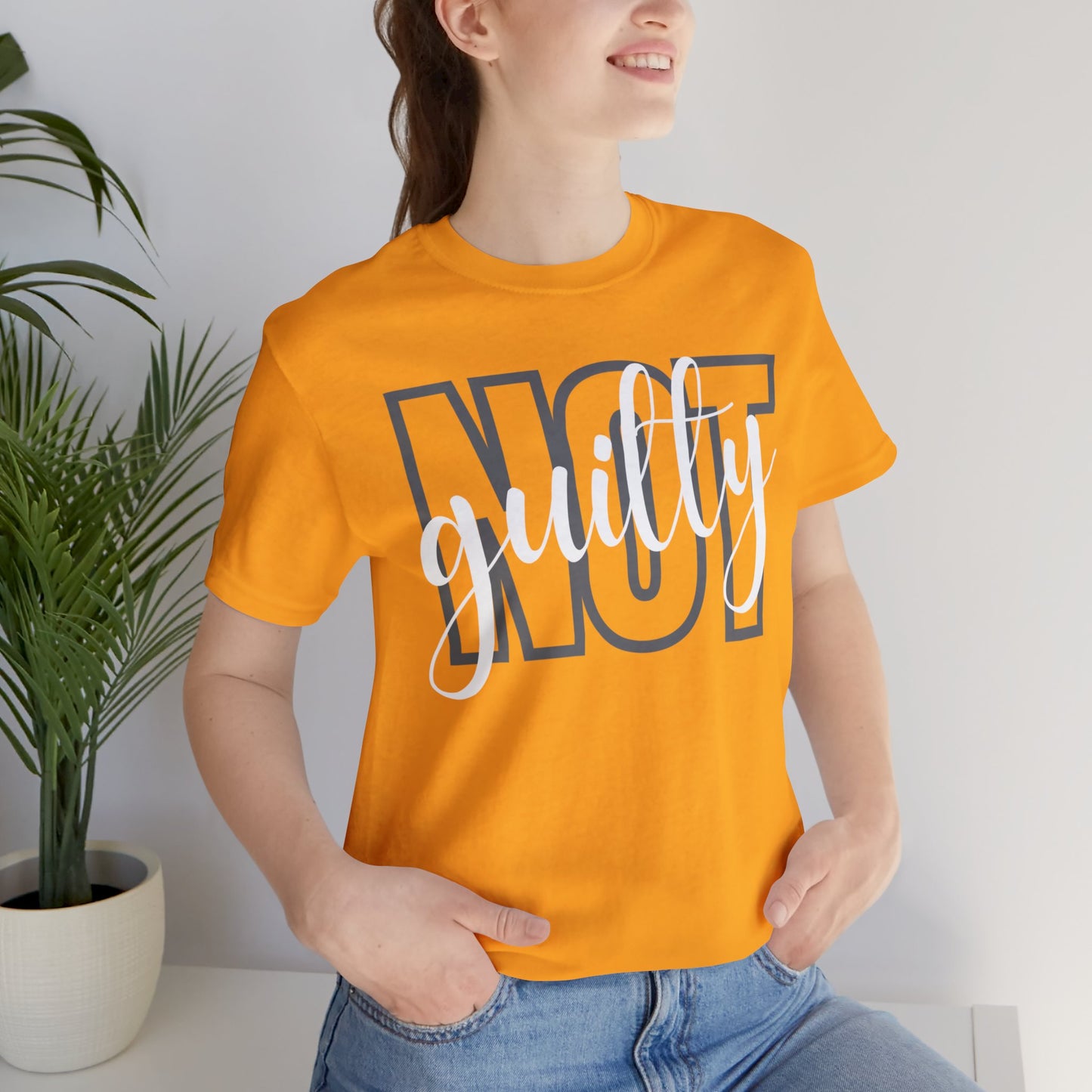 NOT GUILTY Unisex Jersey Short Sleeve Tee