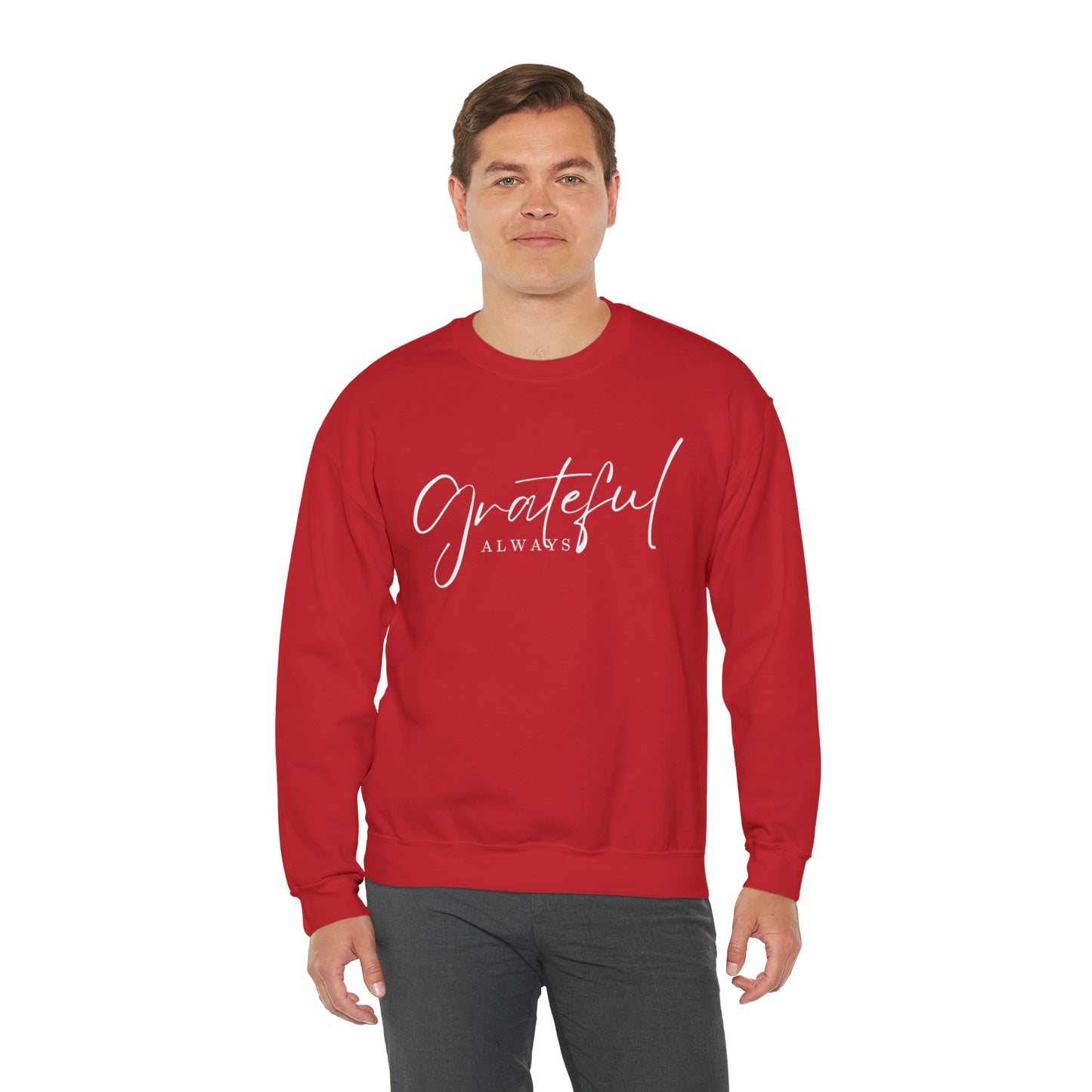 GRATEFUL ALWAYS Unisex Heavy Blend™ Crewneck Sweatshirt