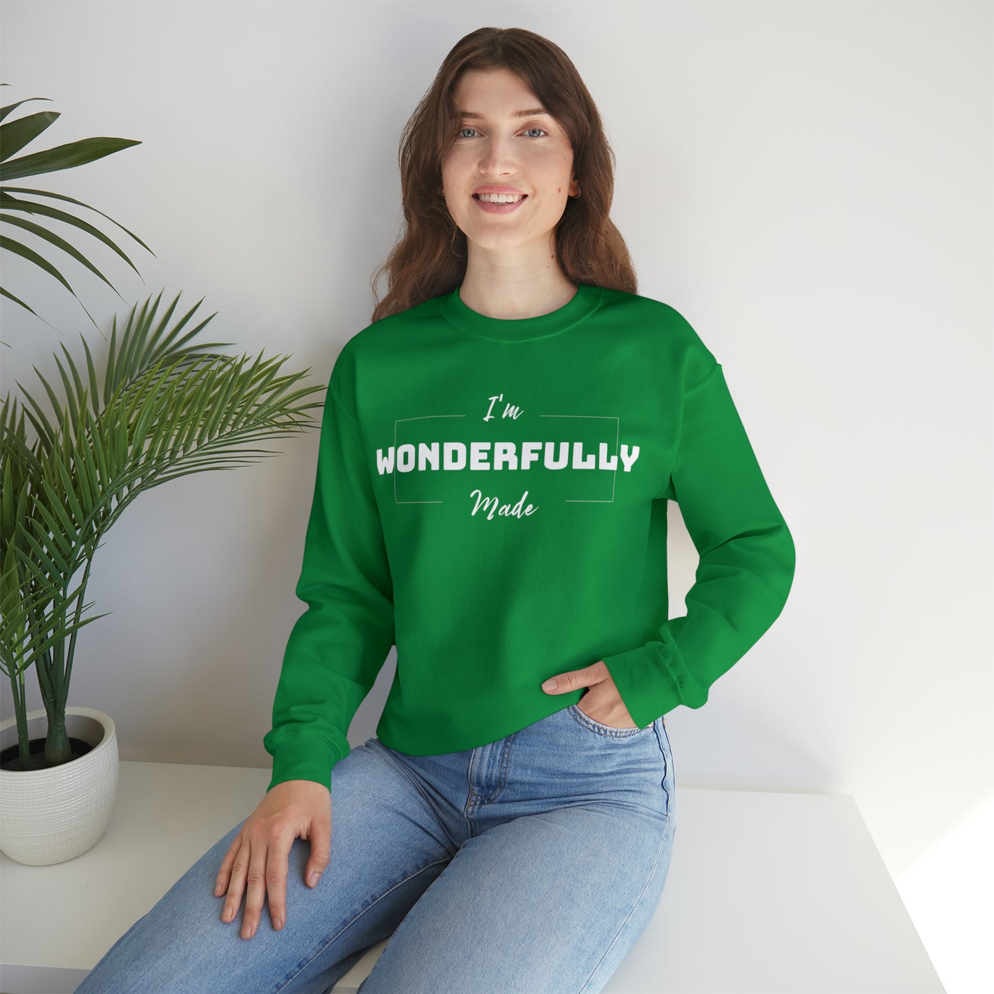 I'M WONDERFULLY MADE Unisex Heavy Blend™ Crewneck Sweatshirt