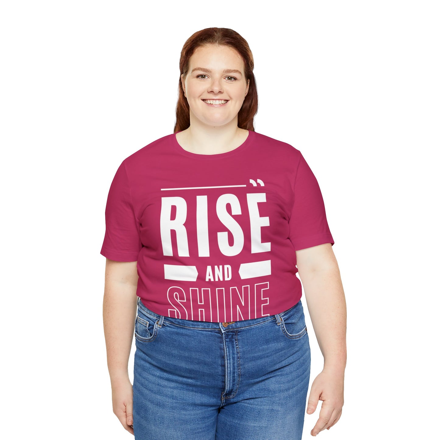 RISE AND SHINE Unisex Jersey Short Sleeve Tee