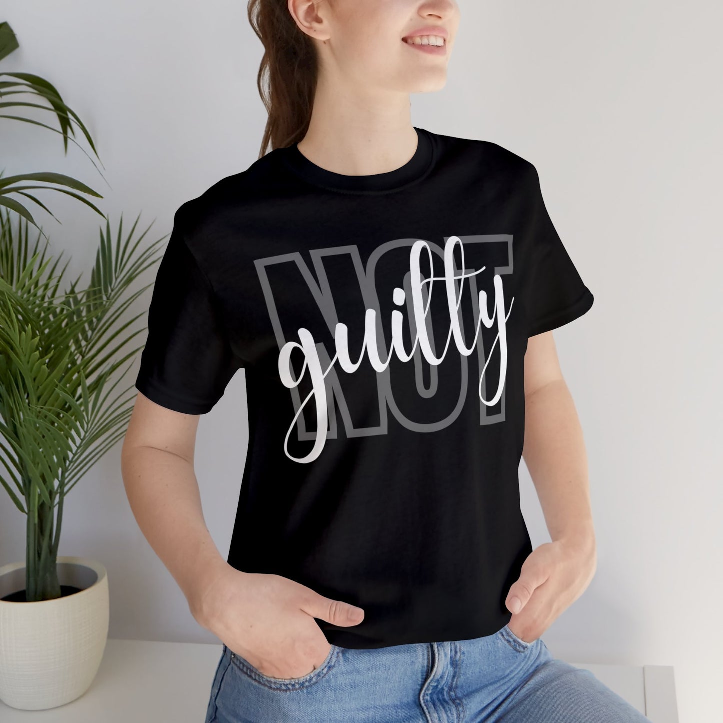 NOT GUILTY Unisex Jersey Short Sleeve Tee