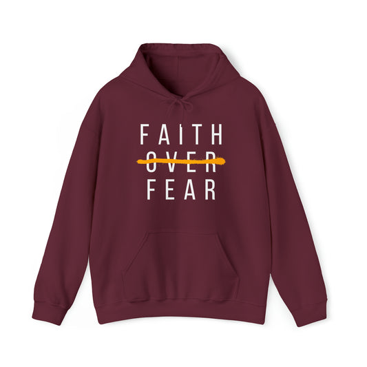 FAITH OVER FEAR Unisex Heavy Blend™ Hooded Sweatshirt