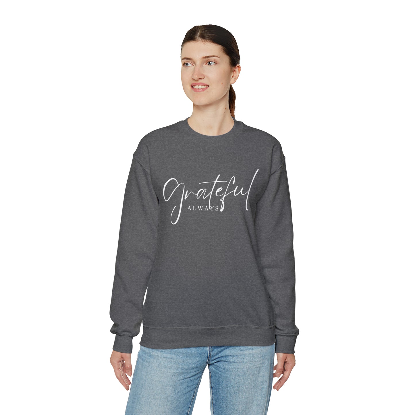 GRATEFUL ALWAYS Unisex Heavy Blend™ Crewneck Sweatshirt