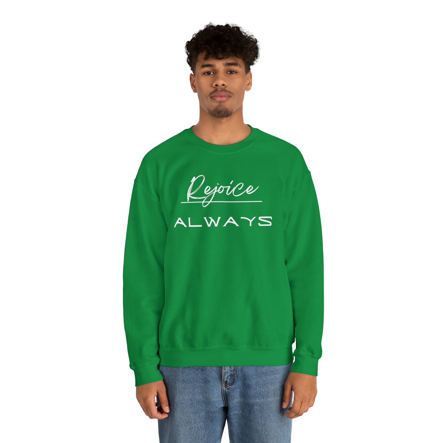 REJOICE ALWAYS Unisex Heavy Blend™ Crewneck Sweatshirt