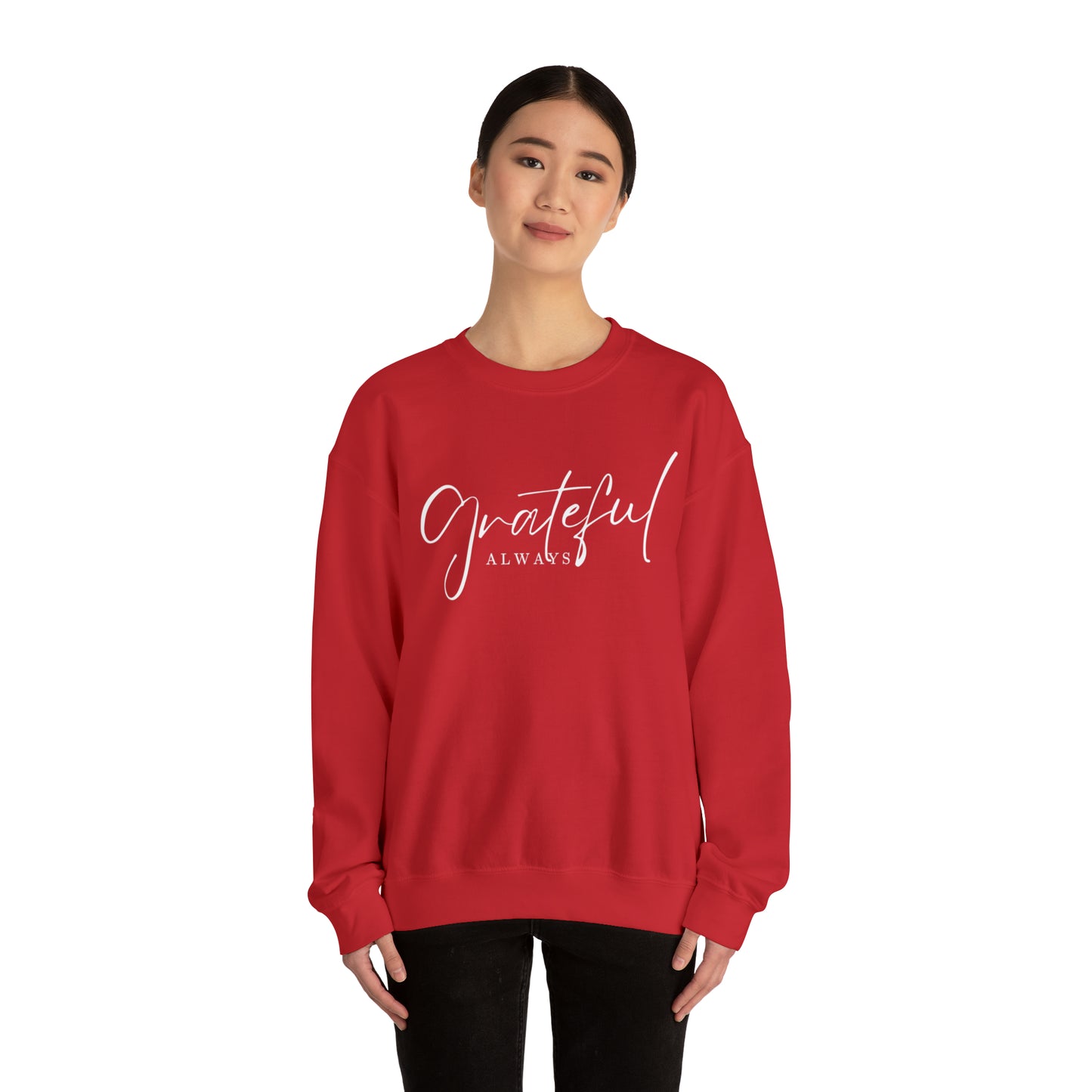 GRATEFUL ALWAYS Unisex Heavy Blend™ Crewneck Sweatshirt