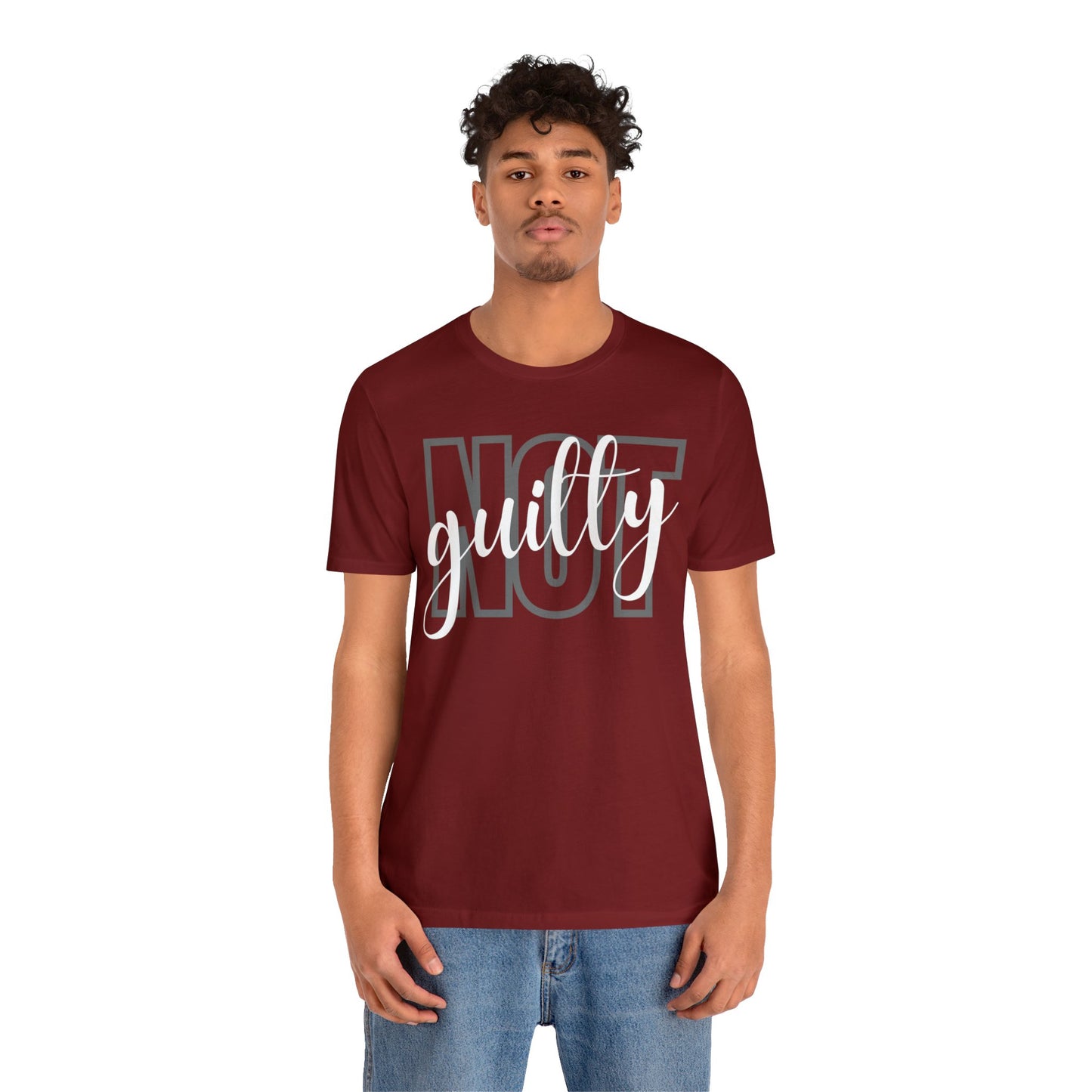 NOT GUILTY Unisex Jersey Short Sleeve Tee