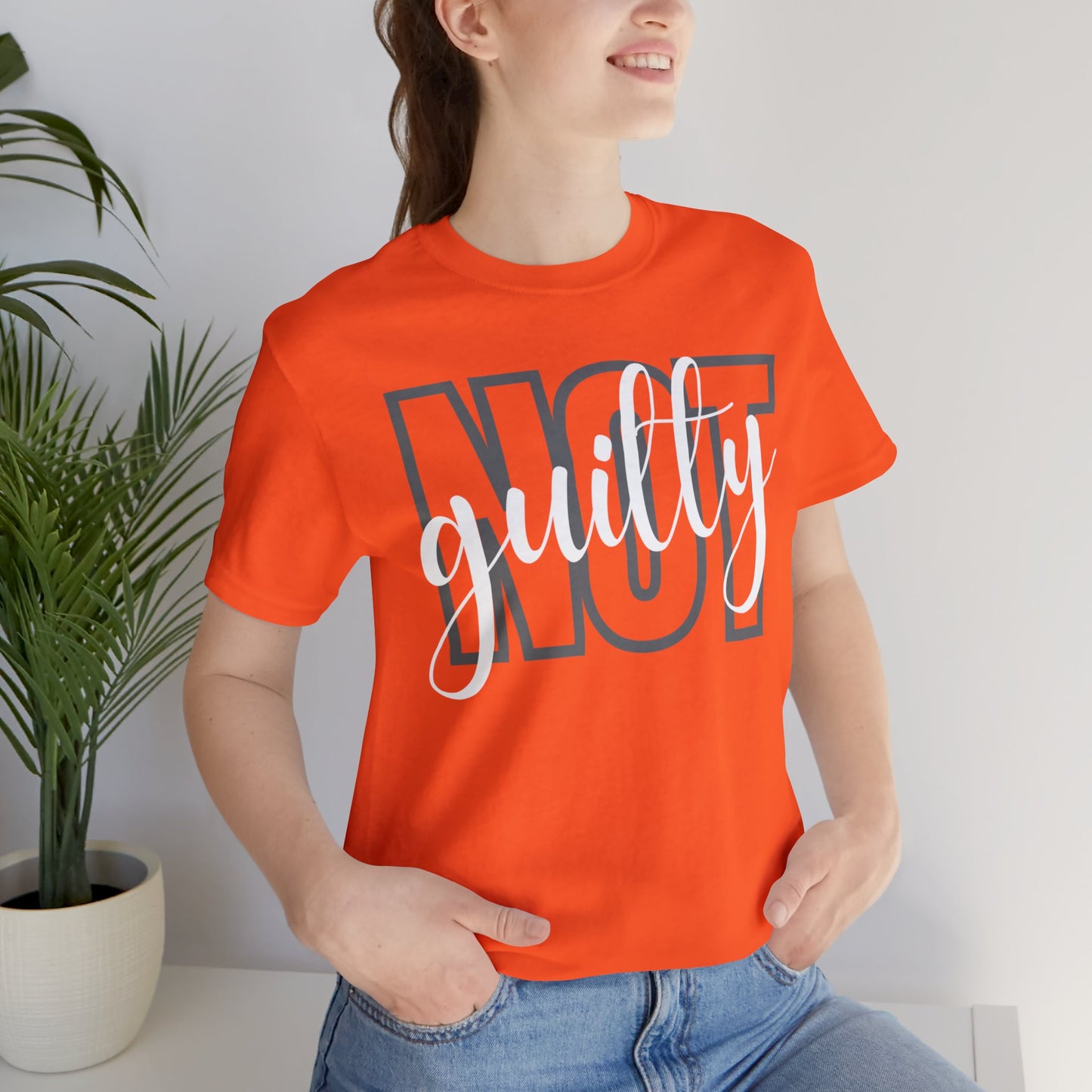 NOT GUILTY Unisex Jersey Short Sleeve Tee