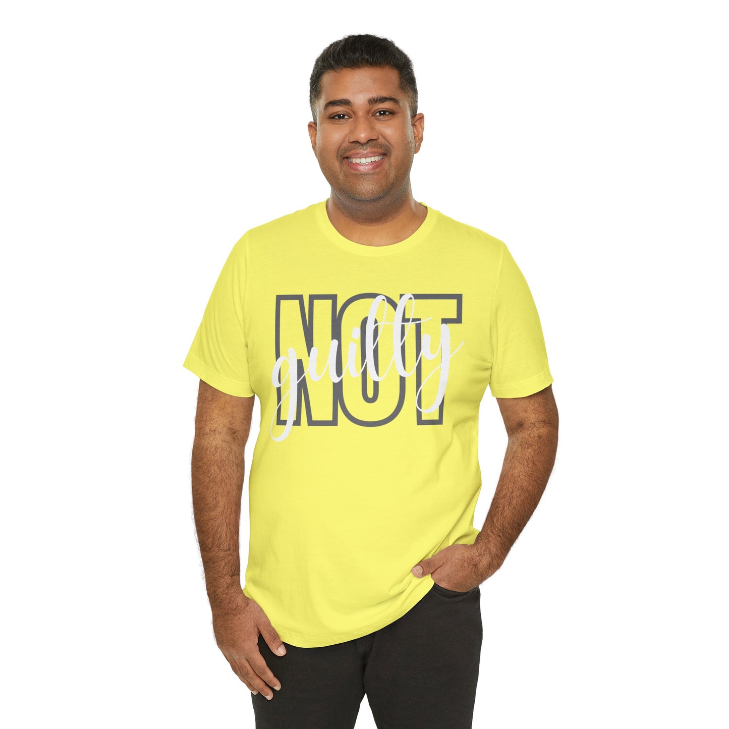 NOT GUILTY Unisex Jersey Short Sleeve Tee