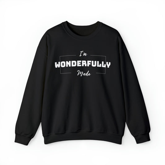 I'M WONDERFULLY MADE Unisex Heavy Blend™ Crewneck Sweatshirt