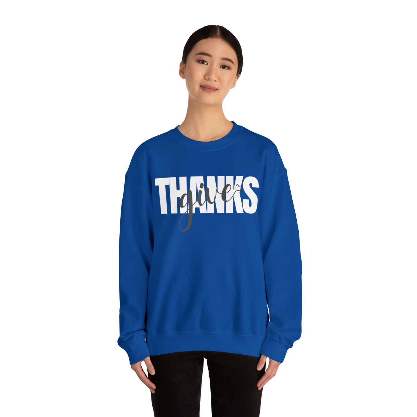 GIVE THANKS Unisex Heavy Blend™ Crewneck Sweatshirt