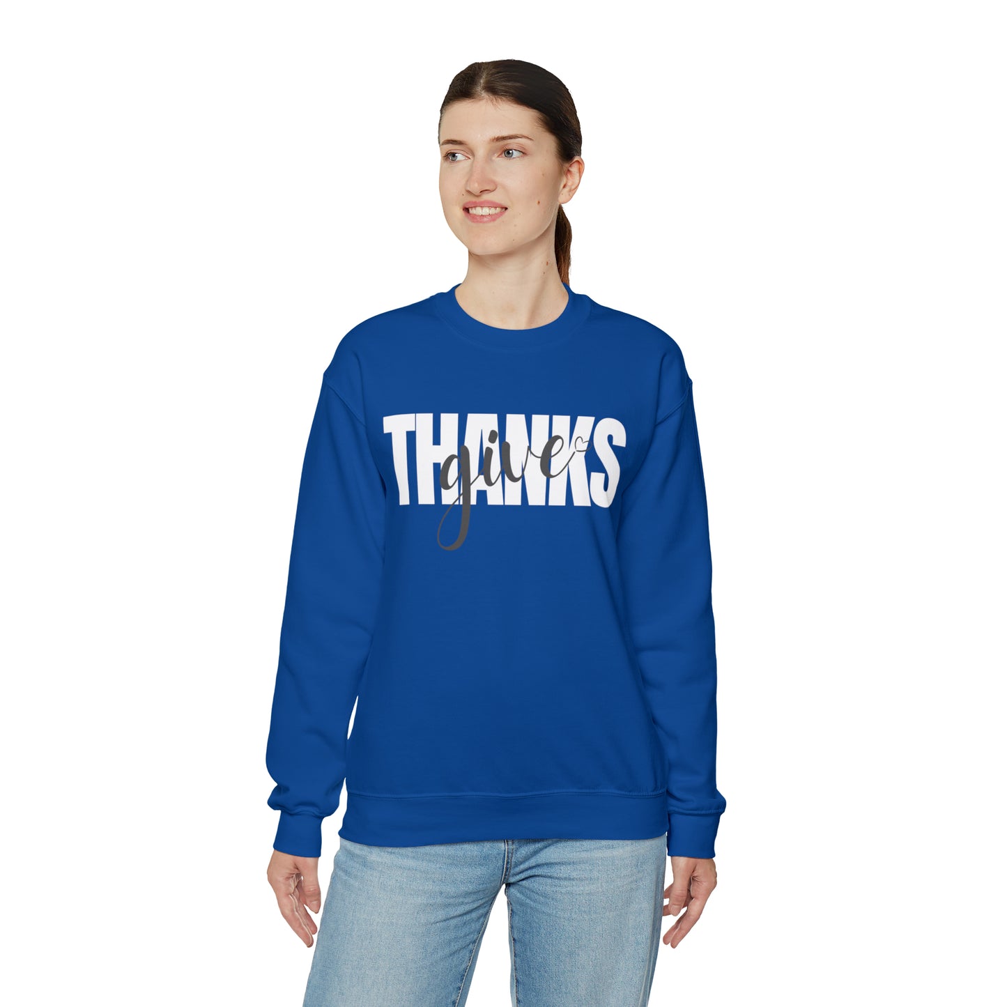 GIVE THANKS Unisex Heavy Blend™ Crewneck Sweatshirt