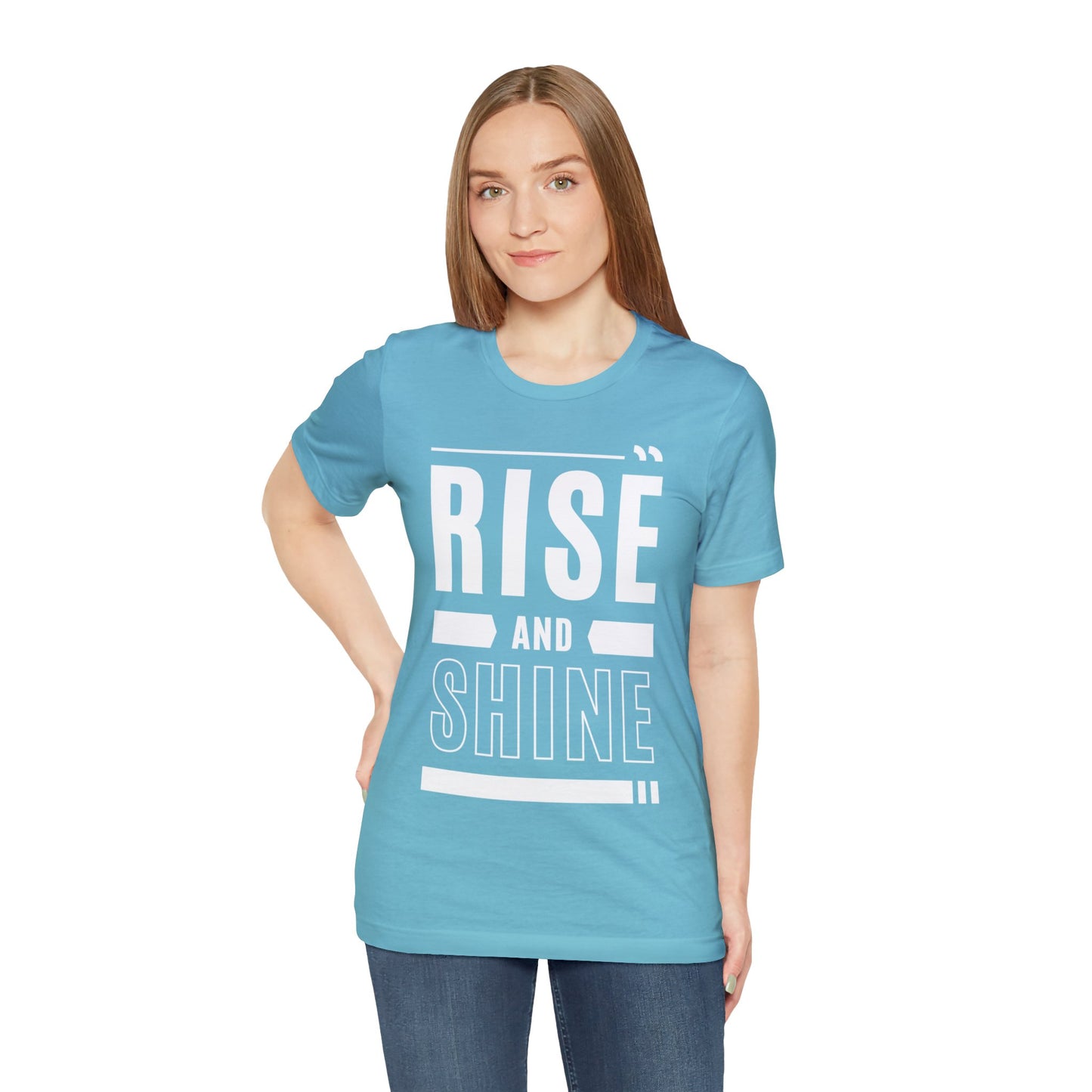 RISE AND SHINE Unisex Jersey Short Sleeve Tee