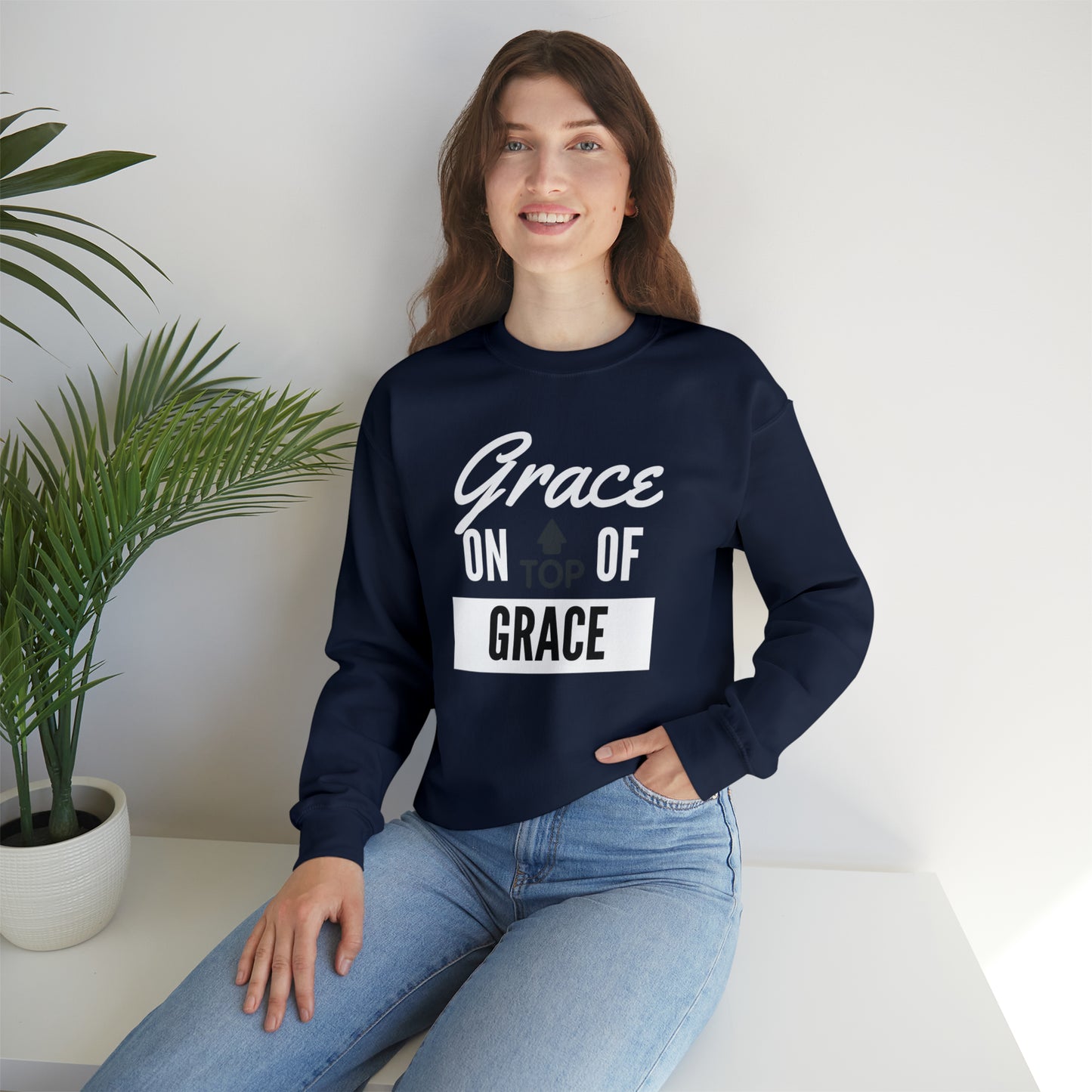 GRACE ON TOP GRACE Unisex Heavy Blend™ Crewneck Sweatshirt