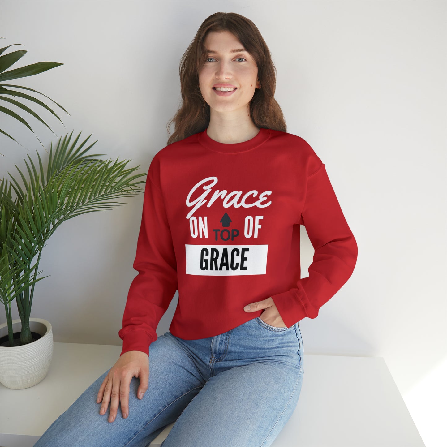 GRACE ON TOP GRACE Unisex Heavy Blend™ Crewneck Sweatshirt