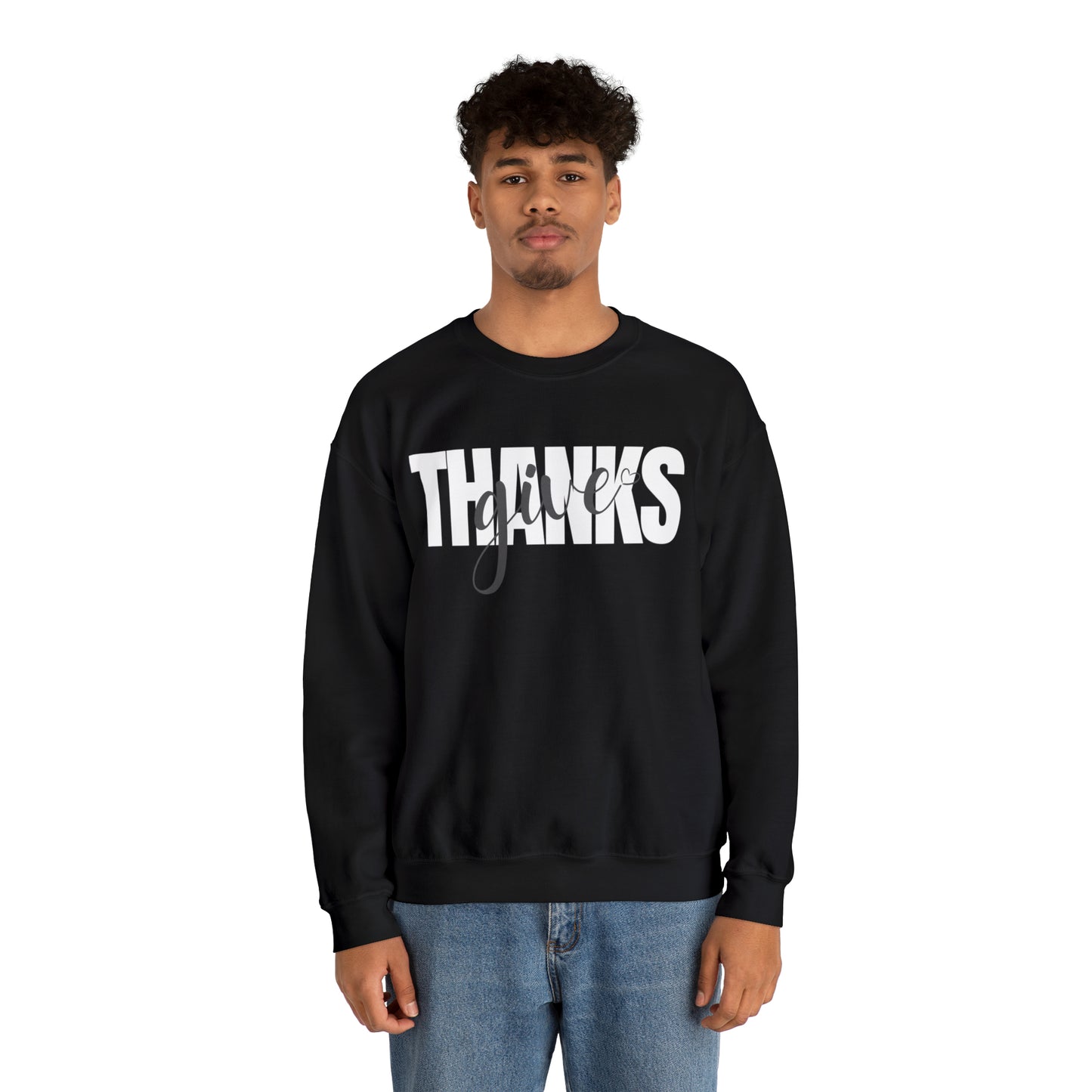 GIVE THANKS Unisex Heavy Blend™ Crewneck Sweatshirt