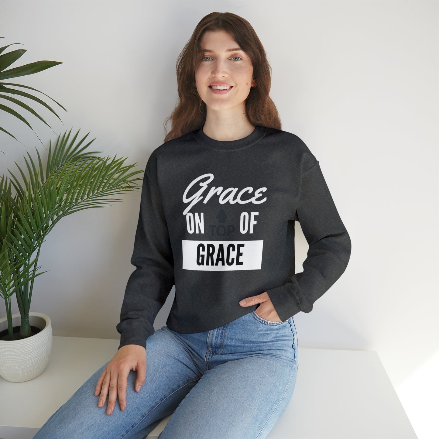 GRACE ON TOP GRACE Unisex Heavy Blend™ Crewneck Sweatshirt