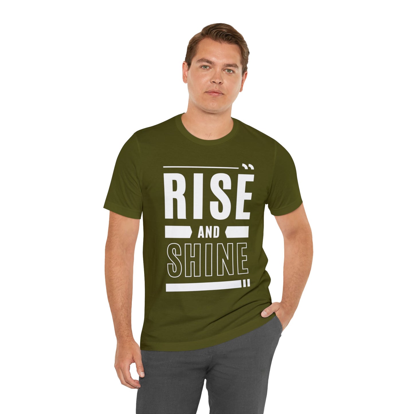 RISE AND SHINE Unisex Jersey Short Sleeve Tee