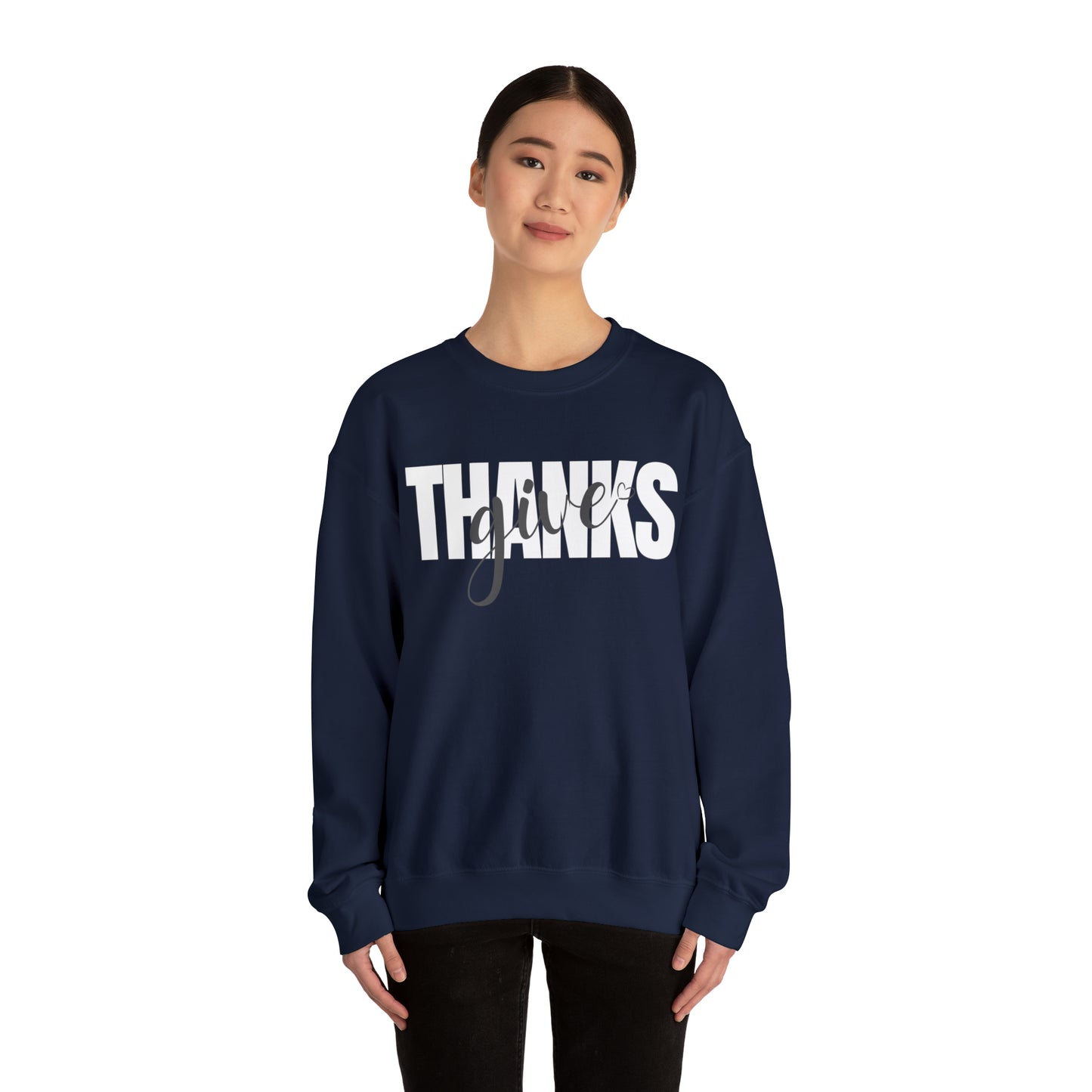 GIVE THANKS Unisex Heavy Blend™ Crewneck Sweatshirt