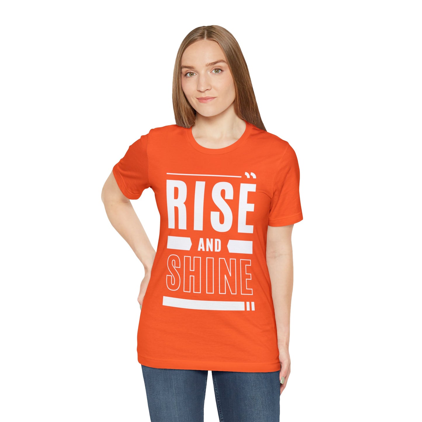 RISE AND SHINE Unisex Jersey Short Sleeve Tee