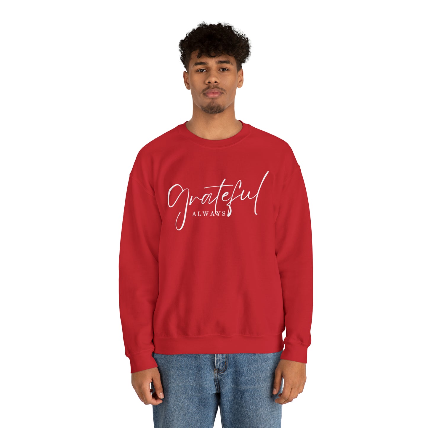 GRATEFUL ALWAYS Unisex Heavy Blend™ Crewneck Sweatshirt