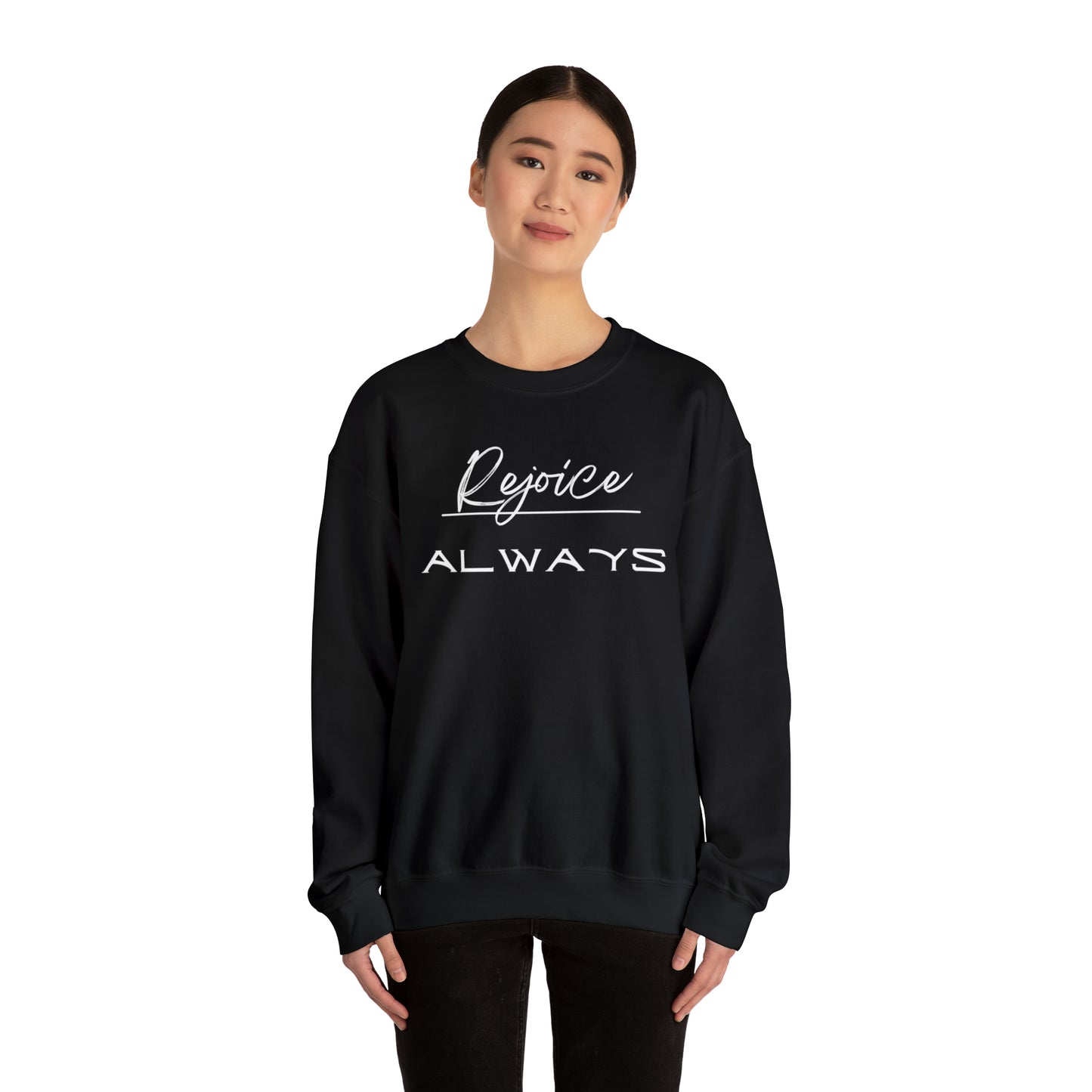 REJOICE ALWAYS Unisex Heavy Blend™ Crewneck Sweatshirt