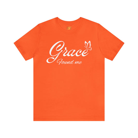 GRACE FOUND ME Unisex Jersey Short Sleeve Tee