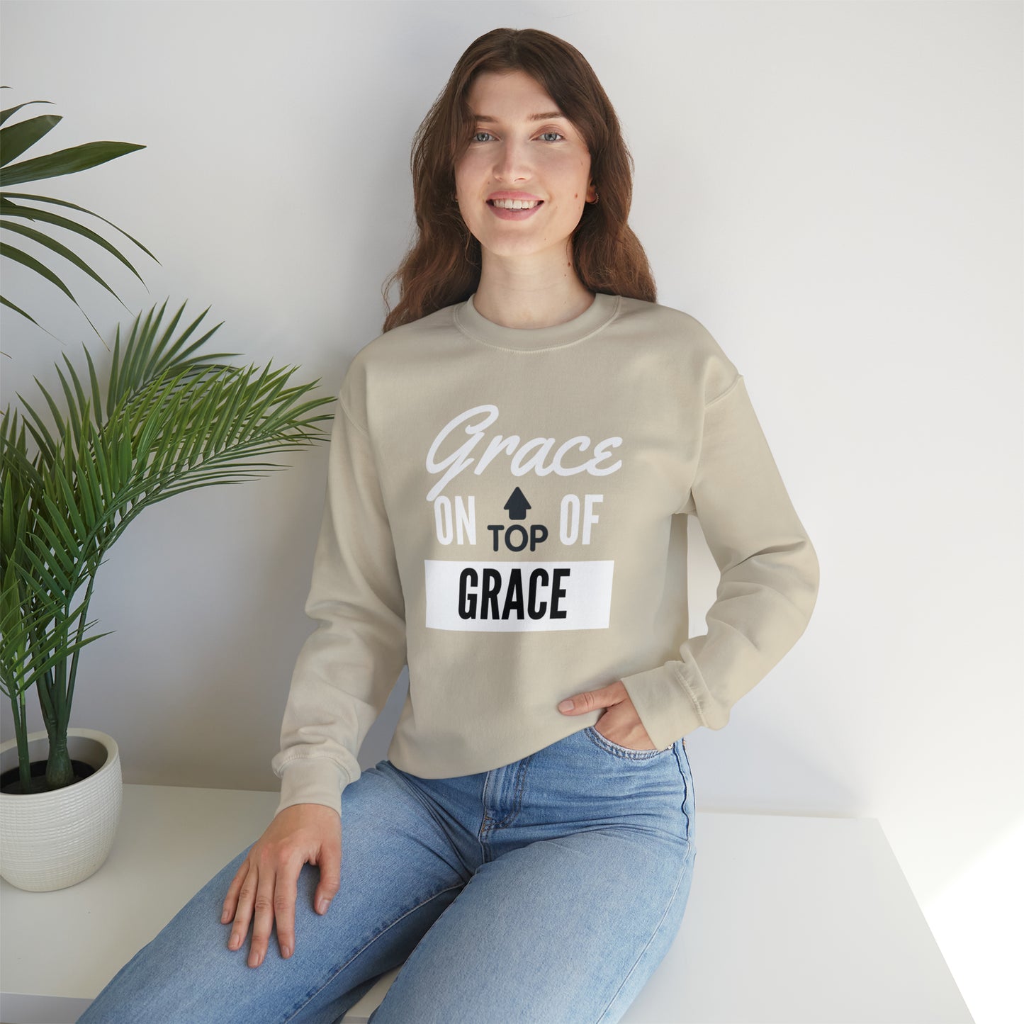 GRACE ON TOP GRACE Unisex Heavy Blend™ Crewneck Sweatshirt