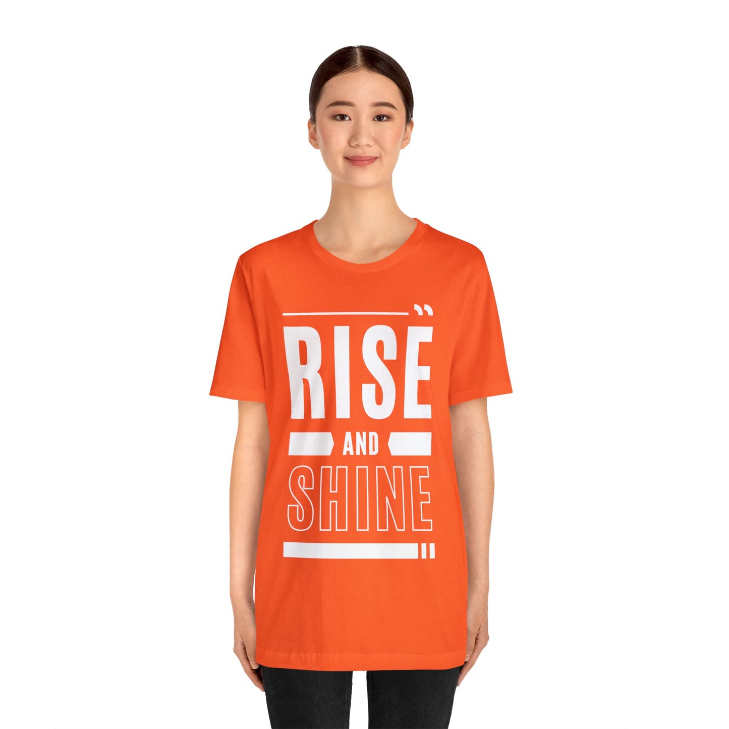 RISE AND SHINE Unisex Jersey Short Sleeve Tee