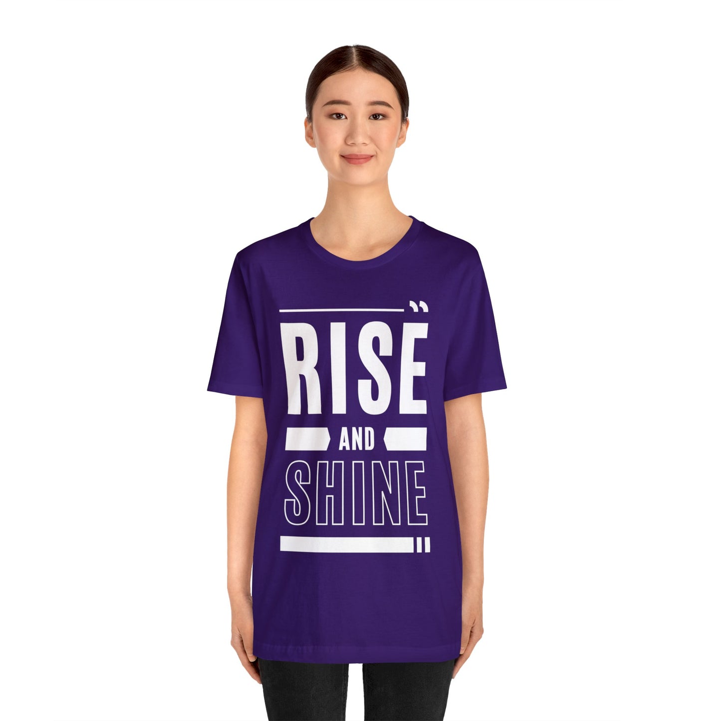 RISE AND SHINE Unisex Jersey Short Sleeve Tee