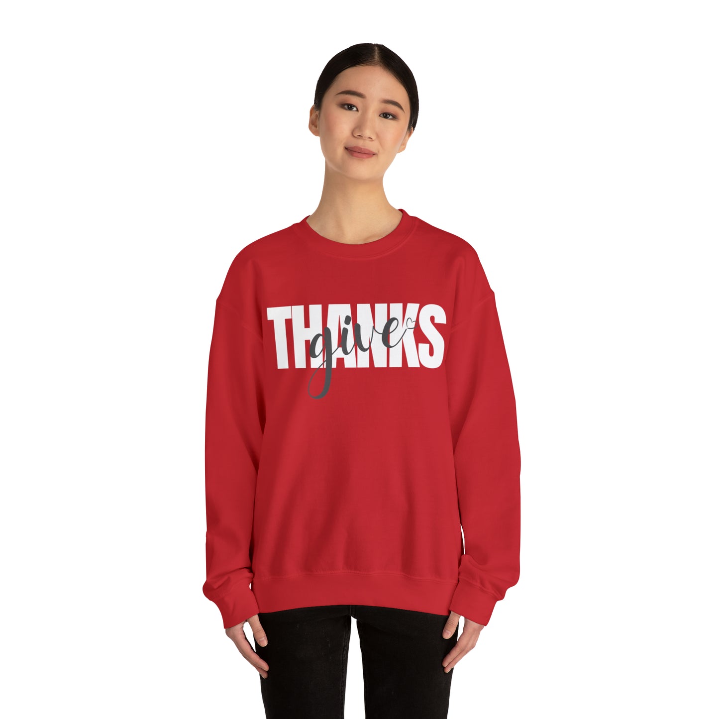 GIVE THANKS Unisex Heavy Blend™ Crewneck Sweatshirt