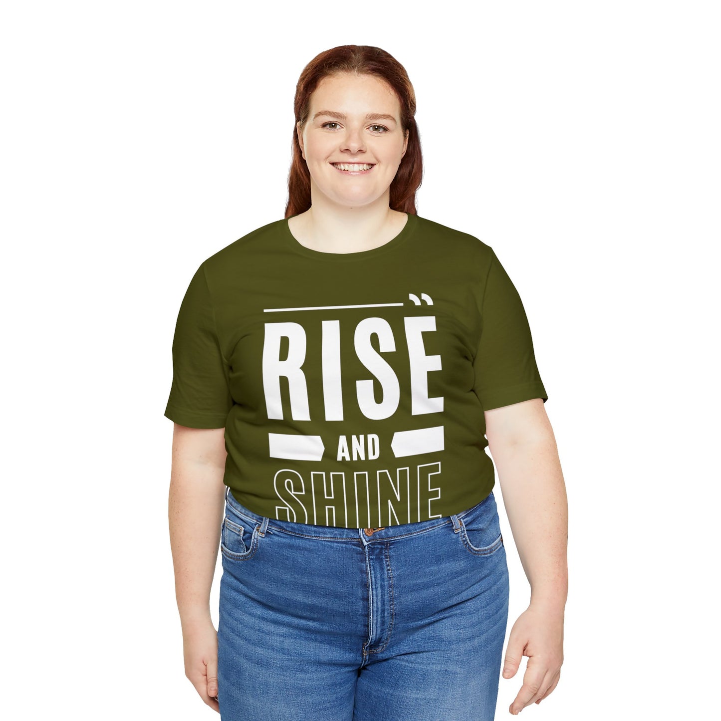 RISE AND SHINE Unisex Jersey Short Sleeve Tee