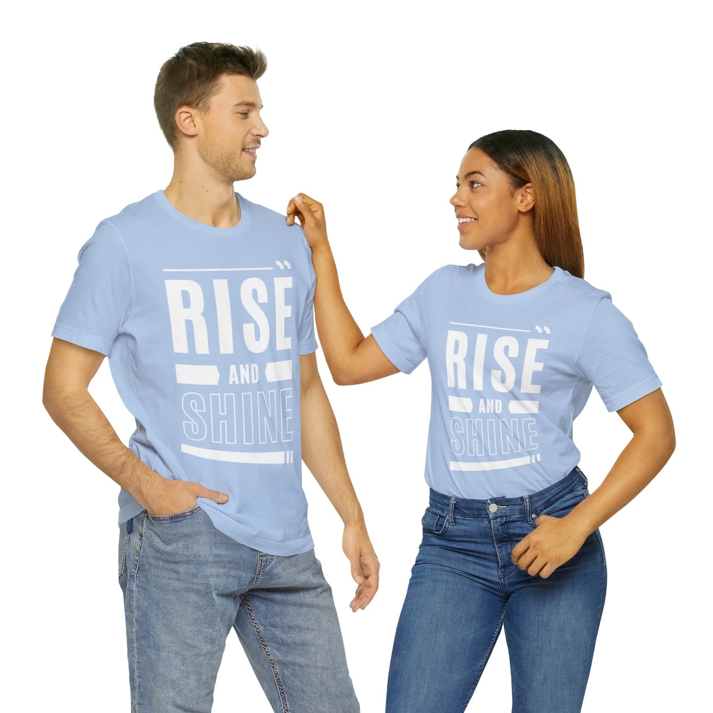 RISE AND SHINE Unisex Jersey Short Sleeve Tee