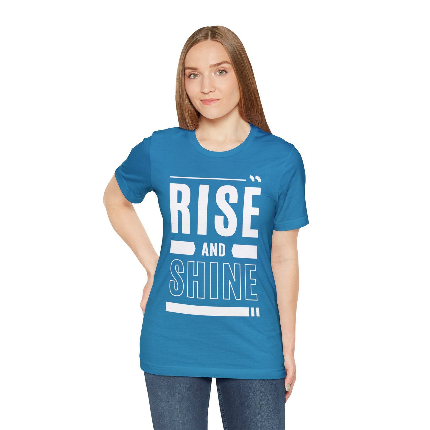 RISE AND SHINE Unisex Jersey Short Sleeve Tee