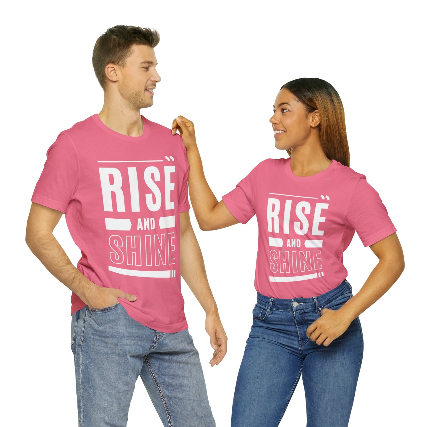 RISE AND SHINE Unisex Jersey Short Sleeve Tee