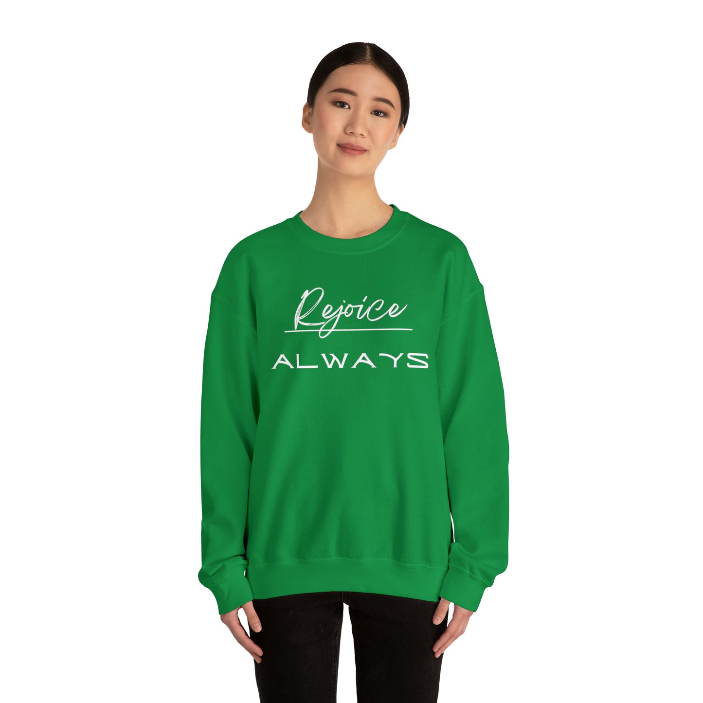 REJOICE ALWAYS Unisex Heavy Blend™ Crewneck Sweatshirt