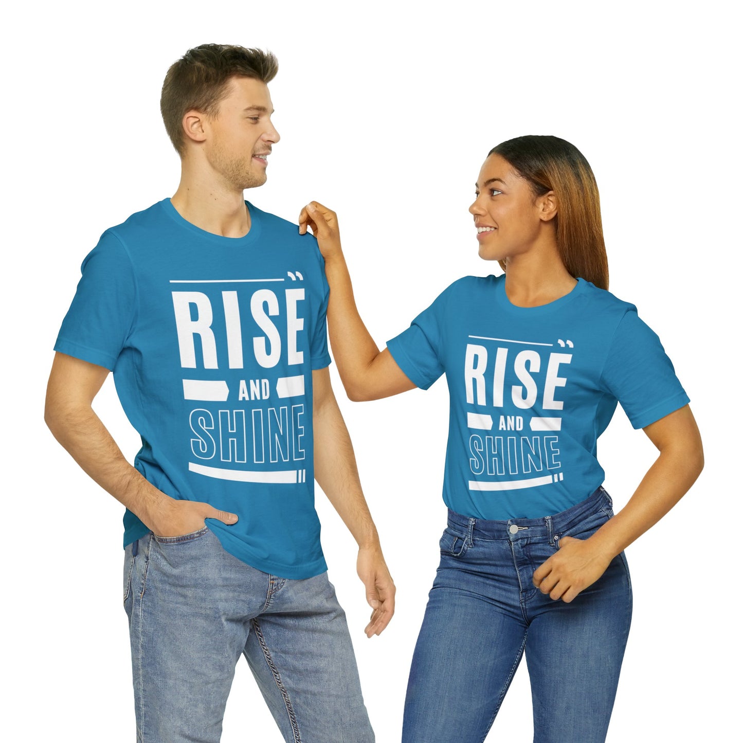 RISE AND SHINE Unisex Jersey Short Sleeve Tee