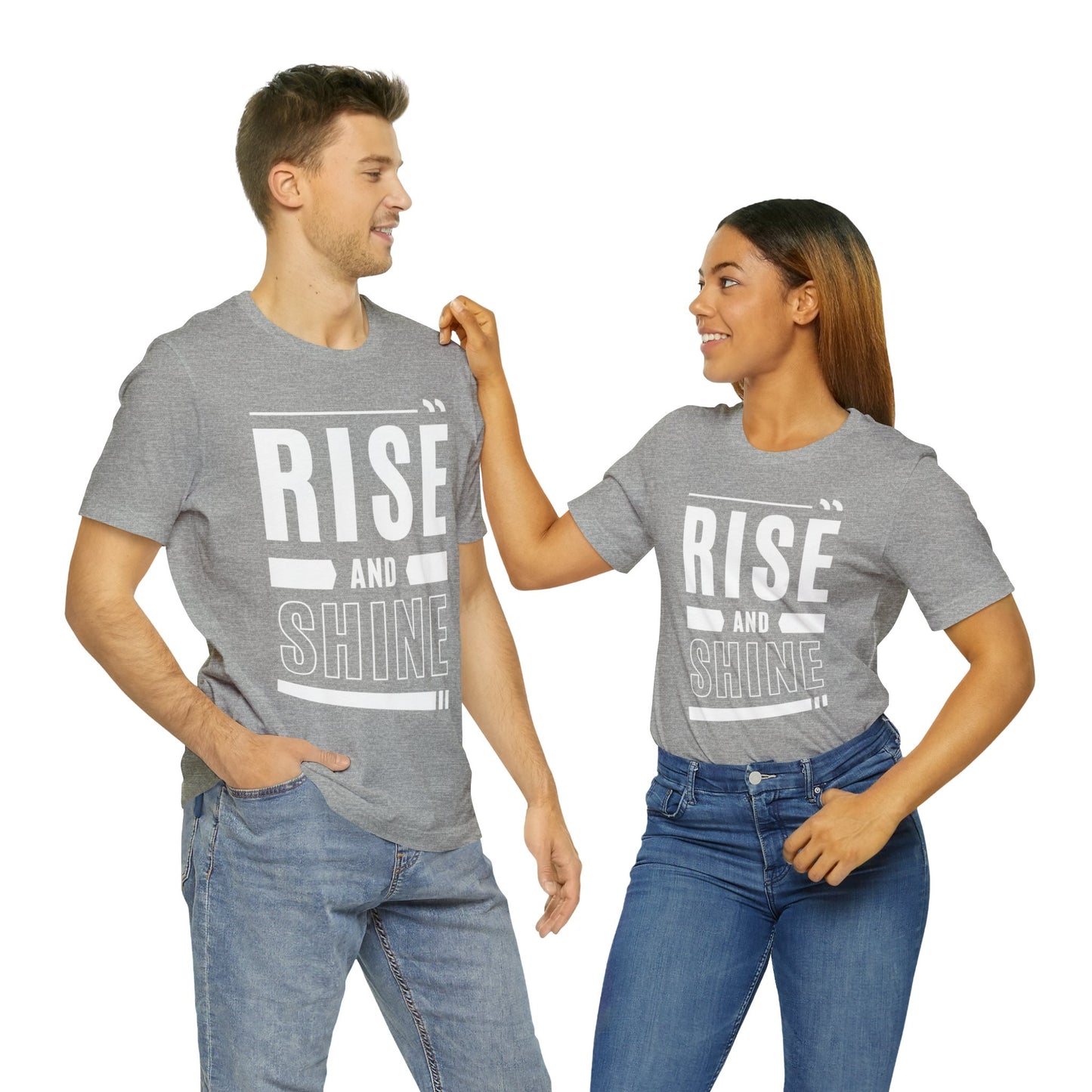 RISE AND SHINE Unisex Jersey Short Sleeve Tee