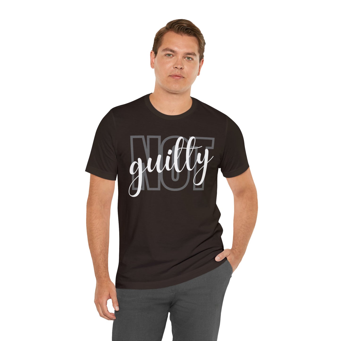 NOT GUILTY Unisex Jersey Short Sleeve Tee