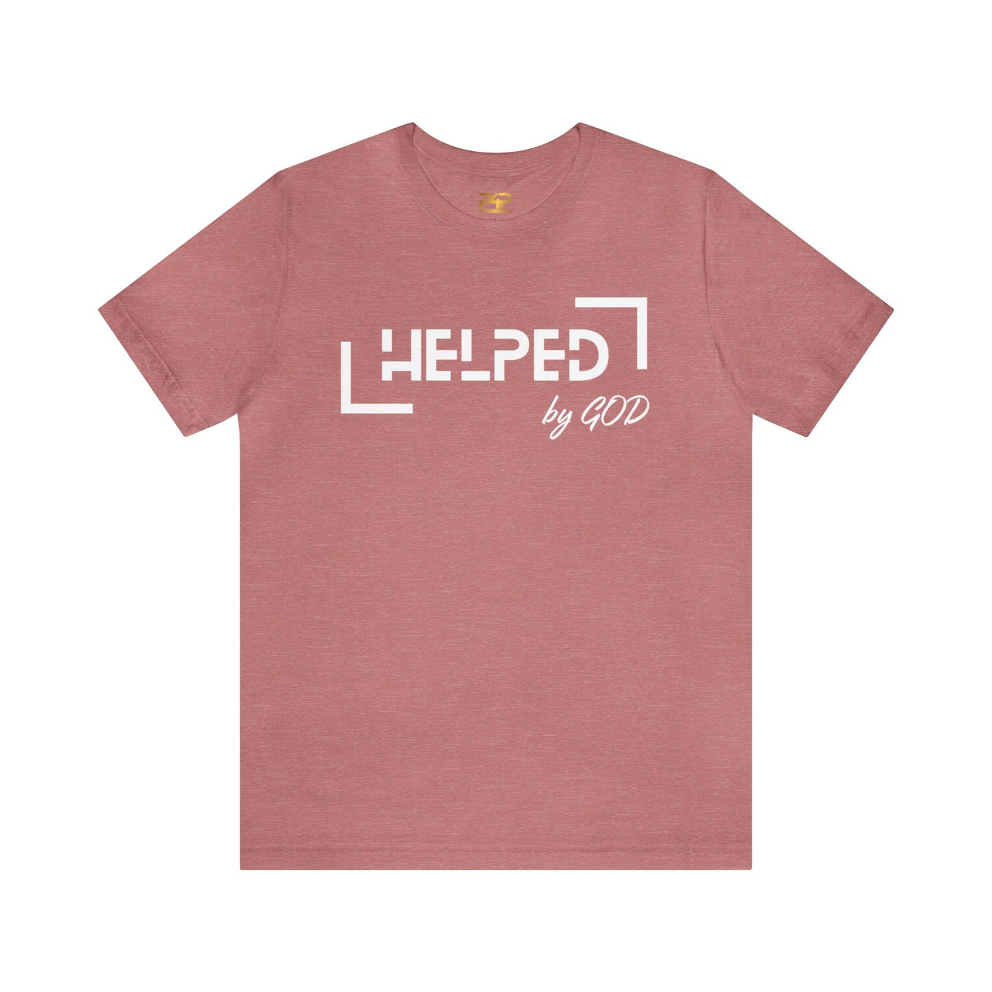 HELPED BY GOD Unisex Jersey Short Sleeve Tee