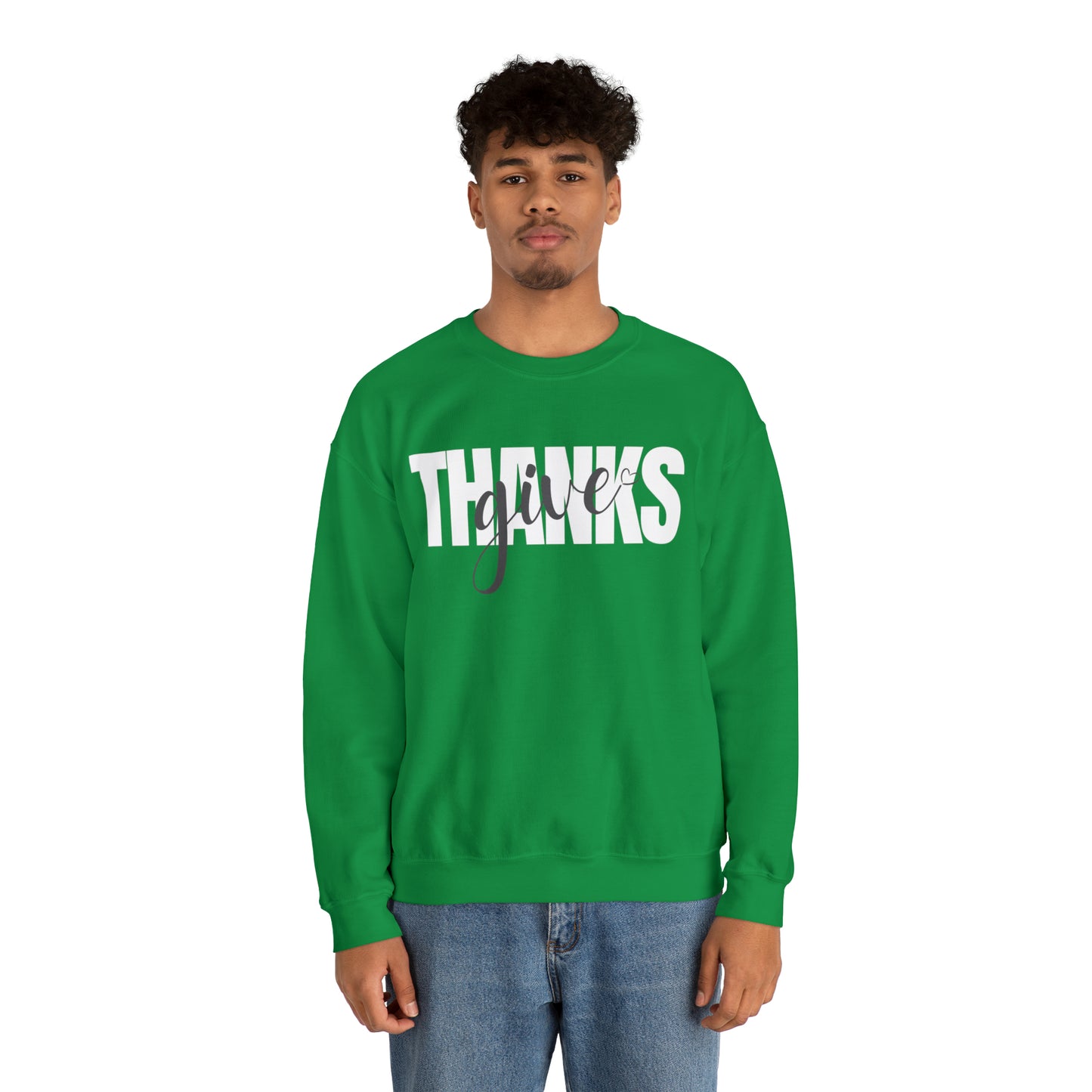 GIVE THANKS Unisex Heavy Blend™ Crewneck Sweatshirt