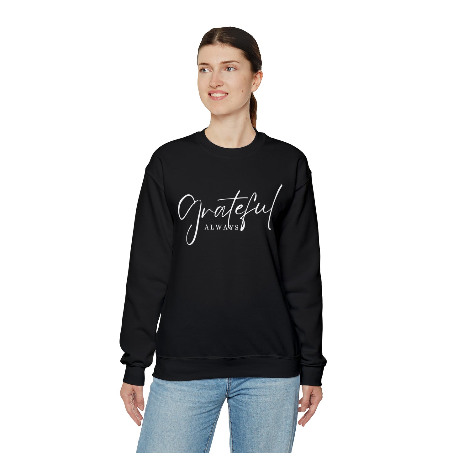 GRATEFUL ALWAYS Unisex Heavy Blend™ Crewneck Sweatshirt