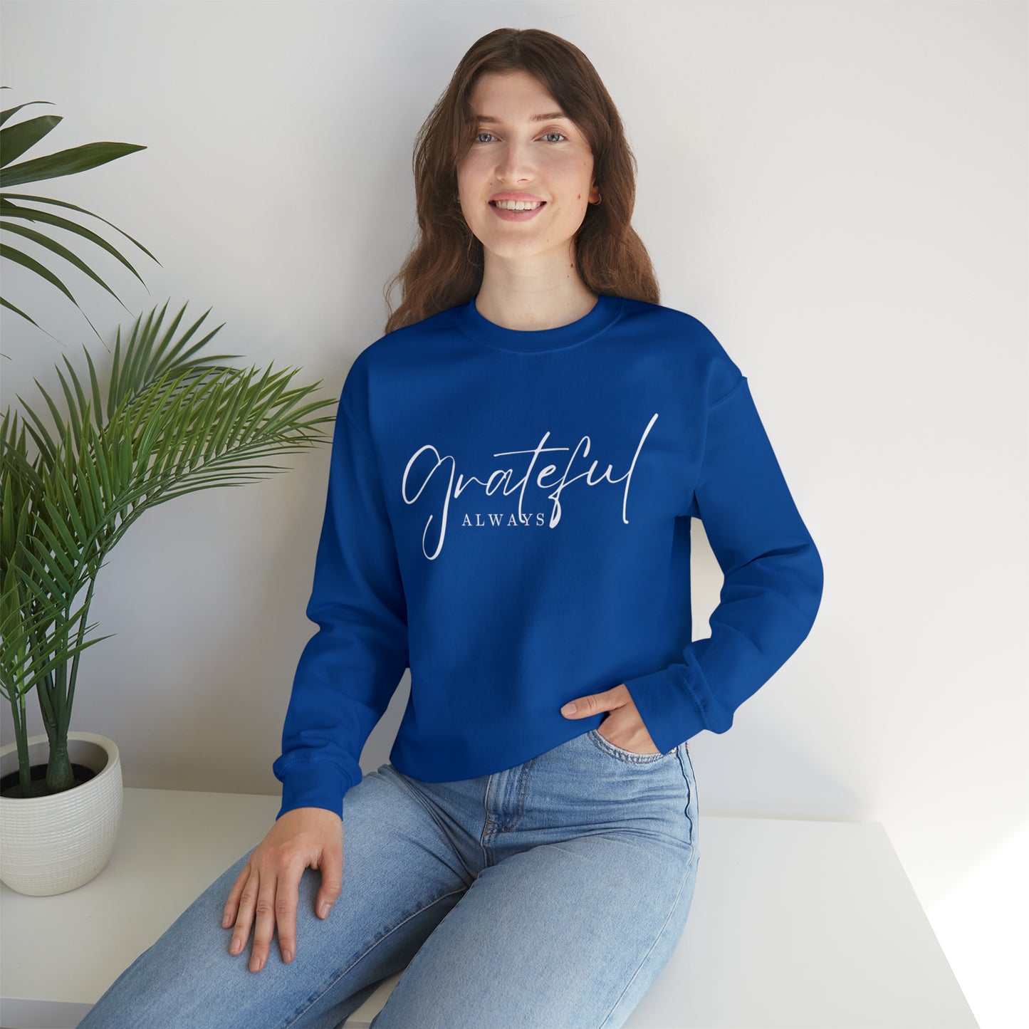 GRATEFUL ALWAYS Unisex Heavy Blend™ Crewneck Sweatshirt