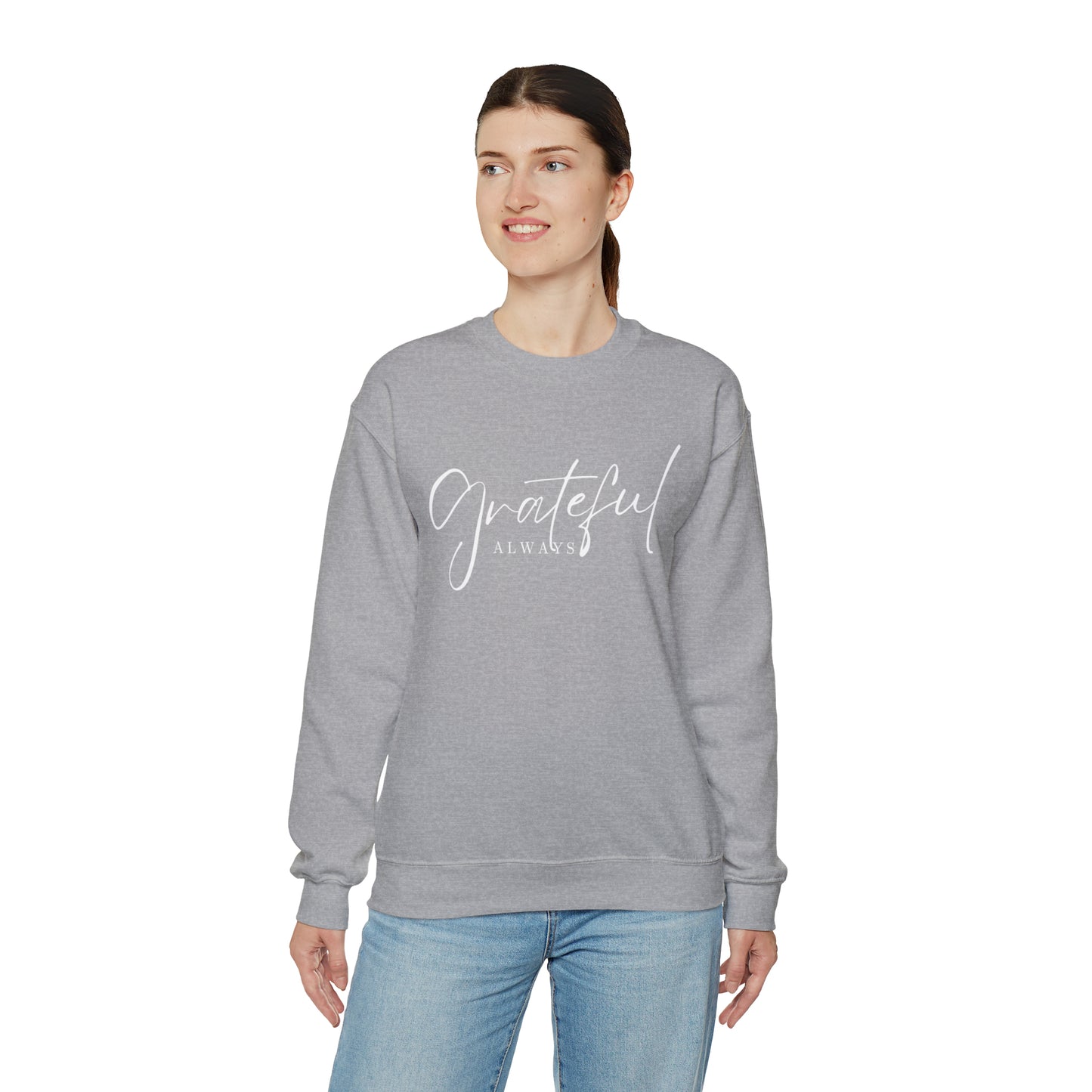 GRATEFUL ALWAYS Unisex Heavy Blend™ Crewneck Sweatshirt