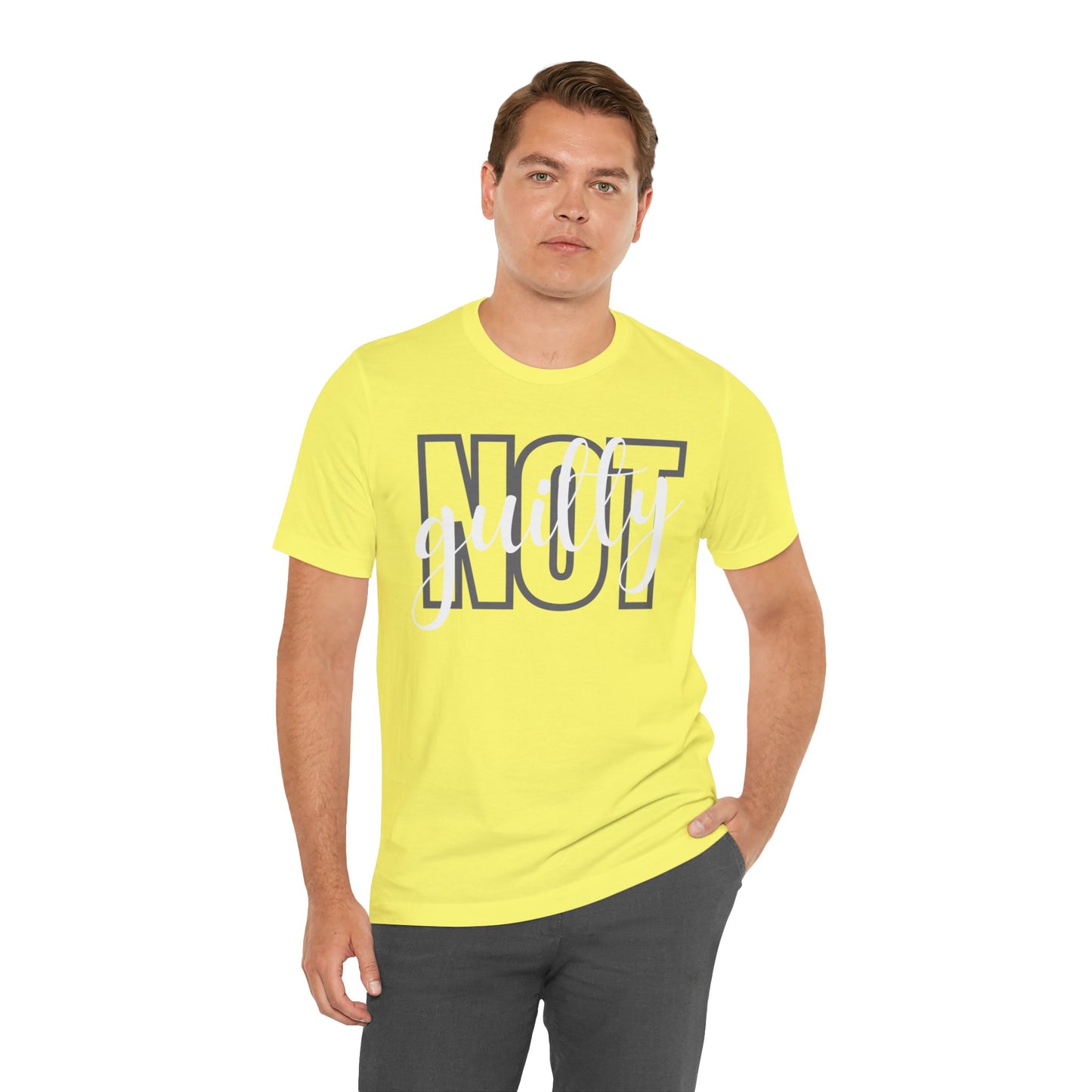 NOT GUILTY Unisex Jersey Short Sleeve Tee