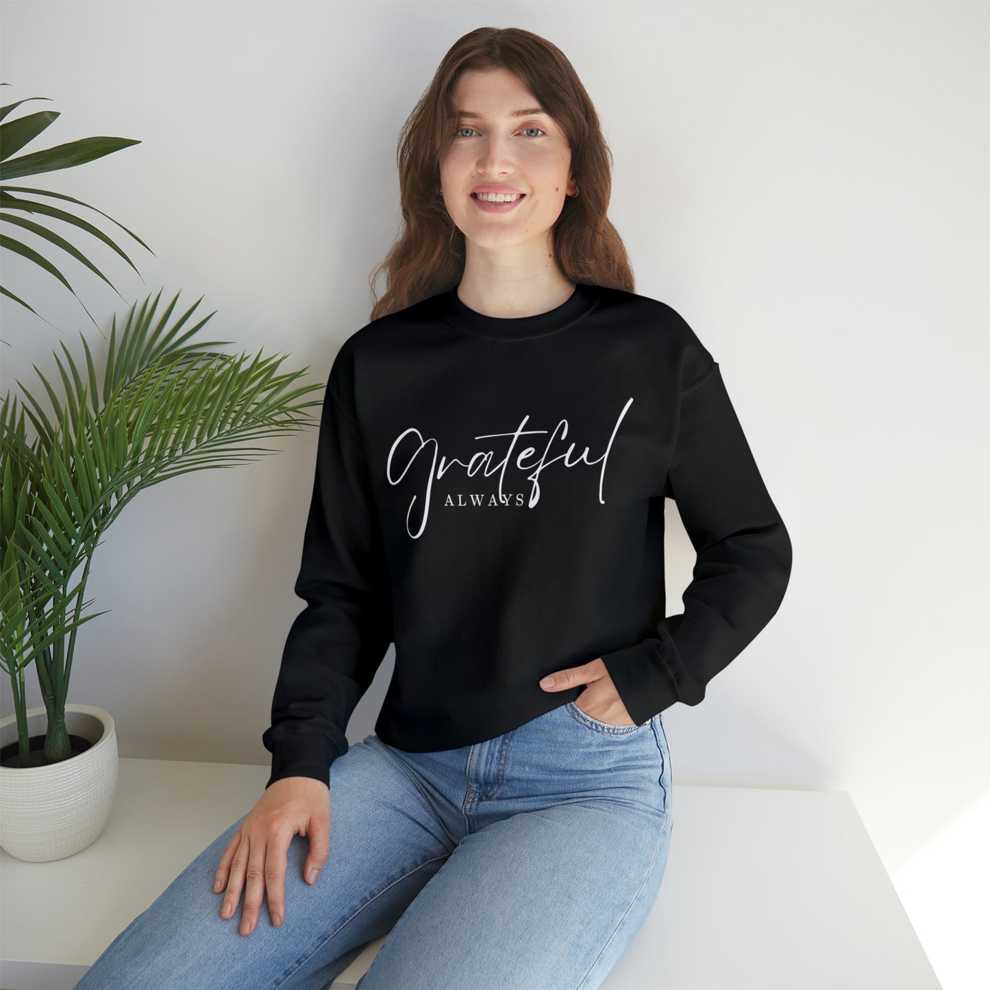 GRATEFUL ALWAYS Unisex Heavy Blend™ Crewneck Sweatshirt