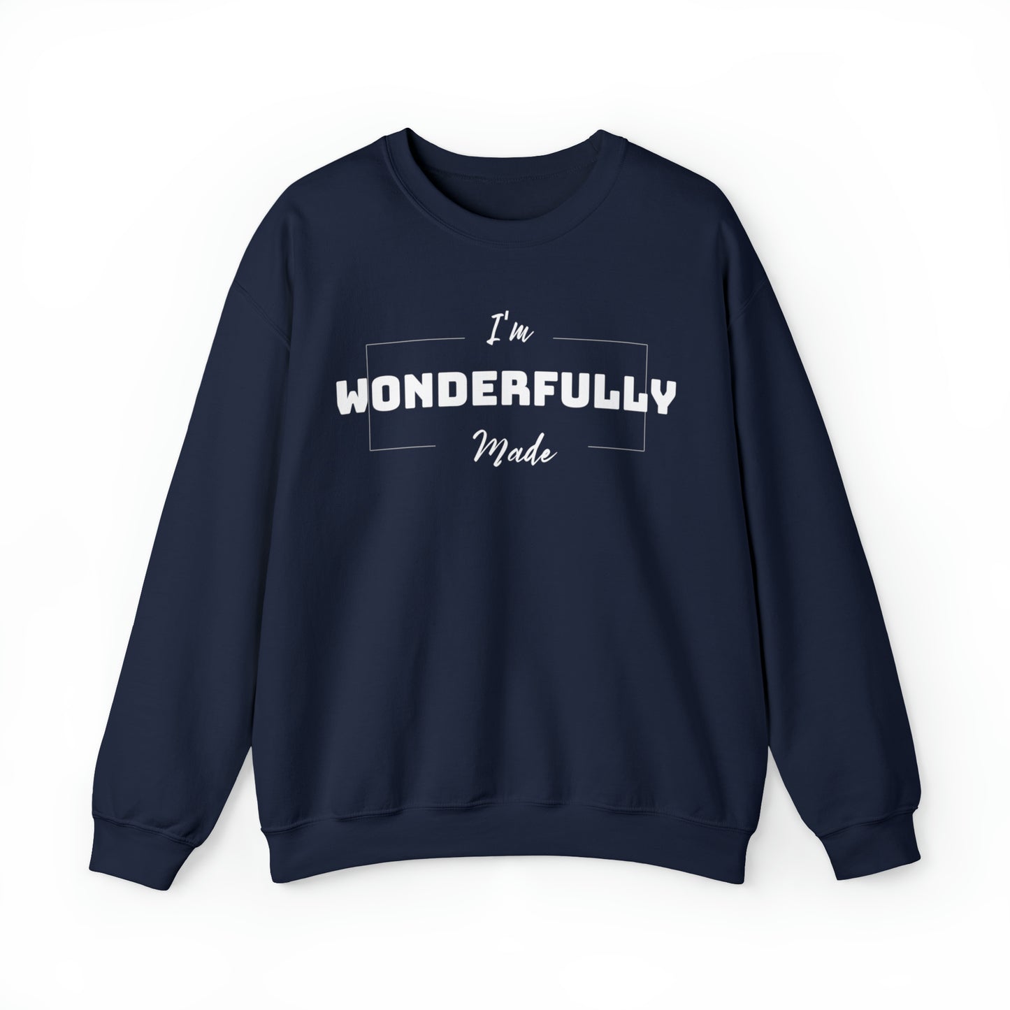 I'M WONDERFULLY MADE Unisex Heavy Blend™ Crewneck Sweatshirt