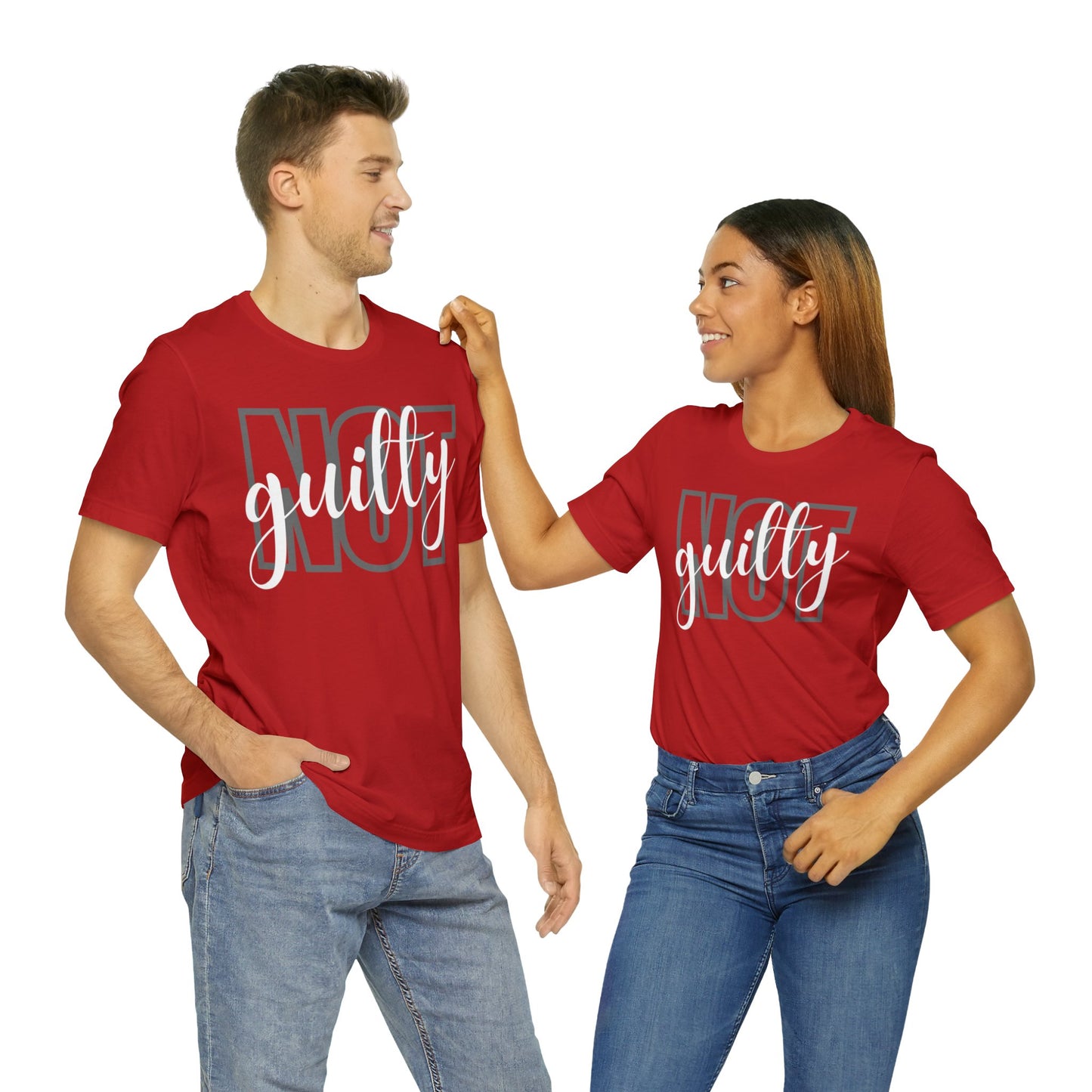 NOT GUILTY Unisex Jersey Short Sleeve Tee