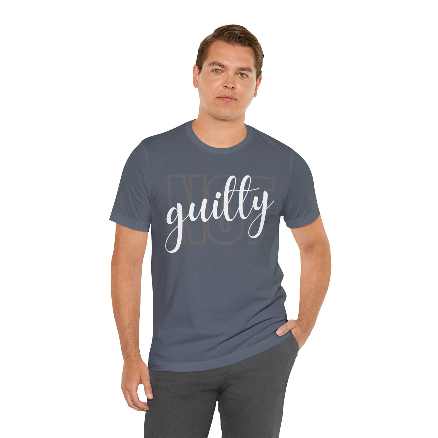 NOT GUILTY Unisex Jersey Short Sleeve Tee